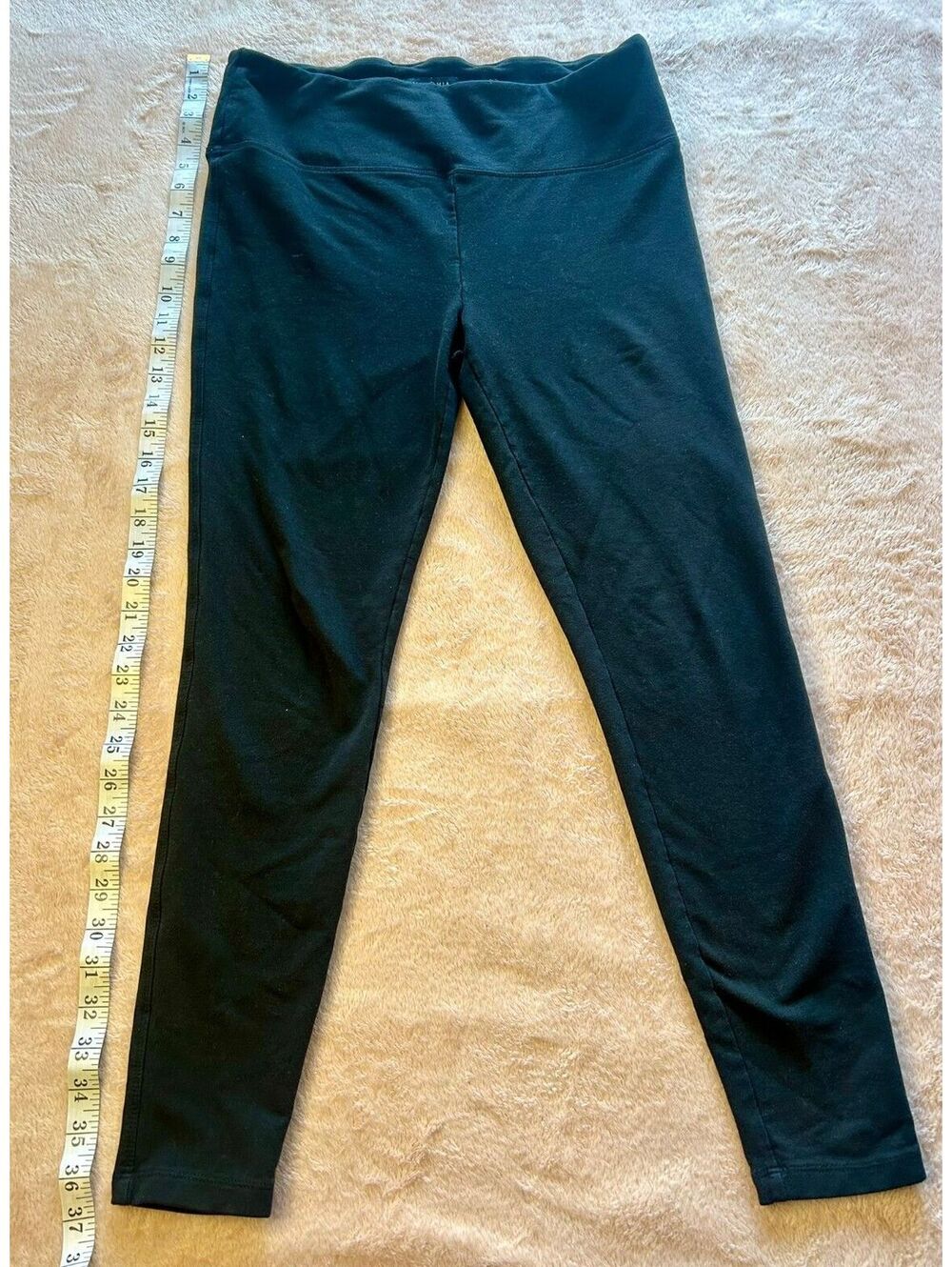Max & Mia Women's L Black Cotton Modal Stretch Pull On Leggings